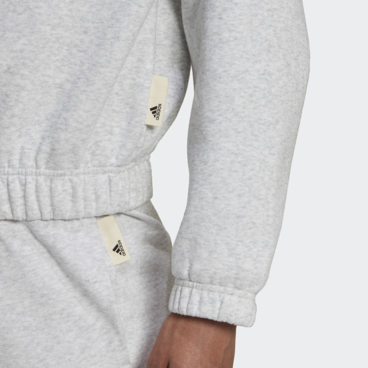 Sudadera Holgada Gris Claro Jaspeado Studio Lounge Adidas