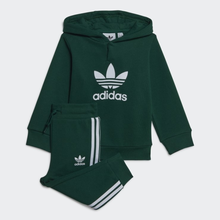 Conjunto Sudadera Con Capucha Adicolor Verde Oscuro Adidas