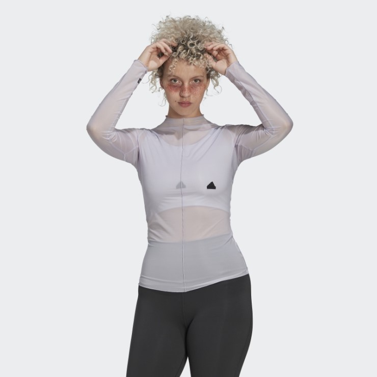 Adidas Camiseta De Manga Larga Amanecer Plata