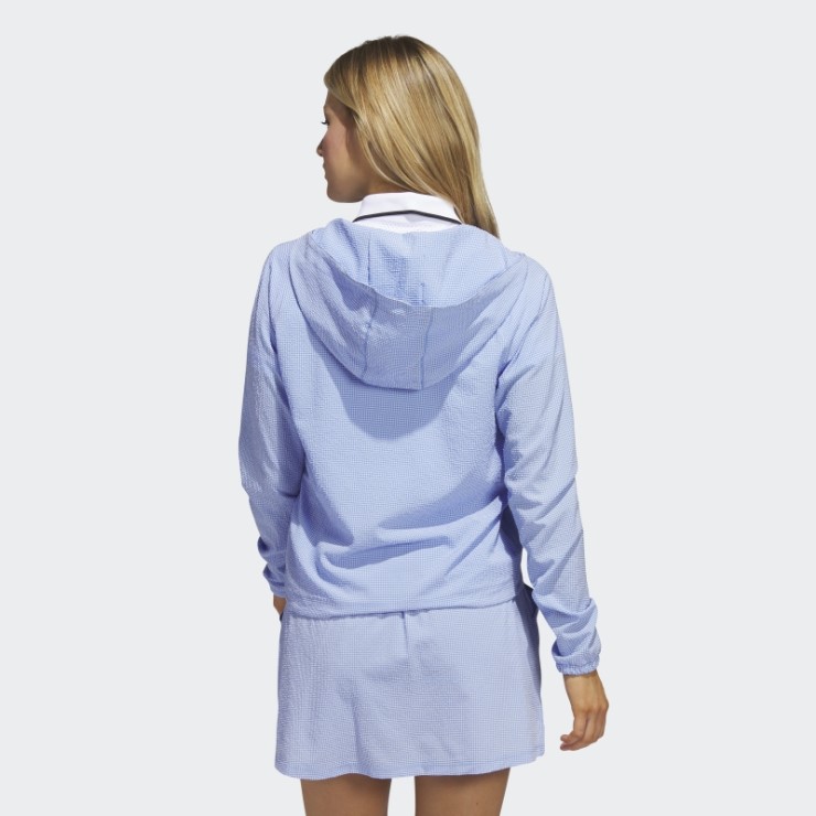 Seersucker 1/4-zip Golf Sudadera Con Capucha Adidas Azul Moda