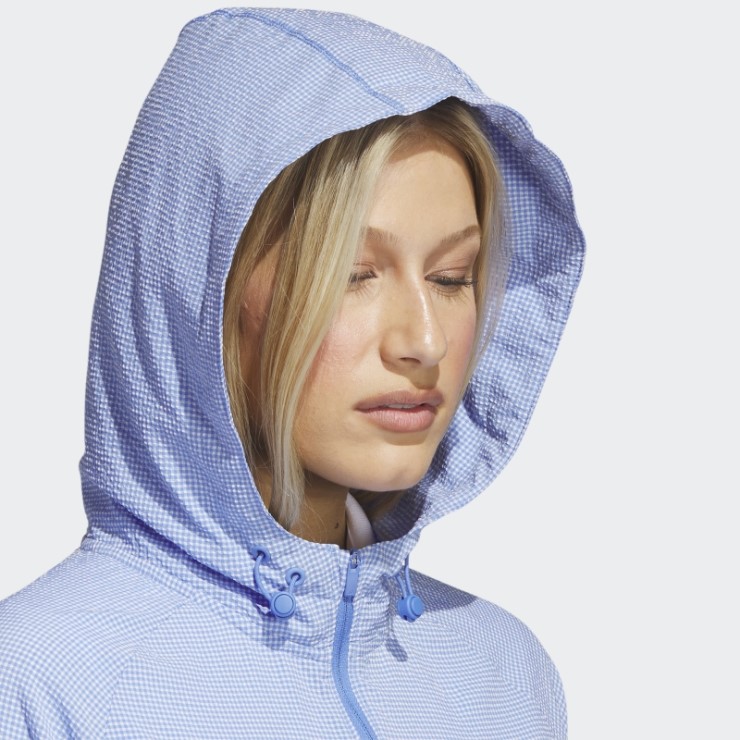 Seersucker 1/4-zip Golf Sudadera Con Capucha Adidas Azul Moda