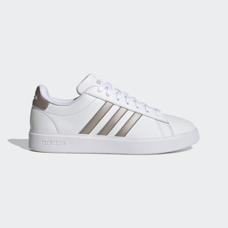 Adidas Grand Court Cloudfoam Lifestyle Court Comfort Zapatos Platino Metalizado