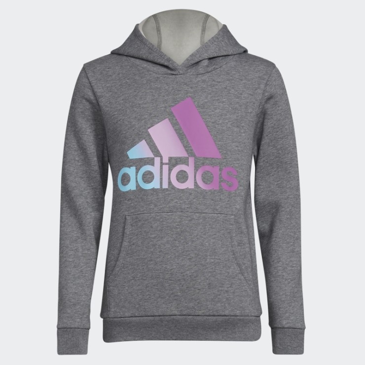 Sudadera Con Capucha De Polar Gris Medio (tamaño Extendido) Adidas