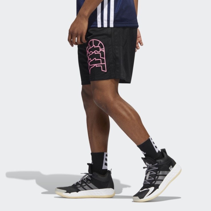 Pantalones Cortos Negros Adidas World Wide Hoops (género Neutral)