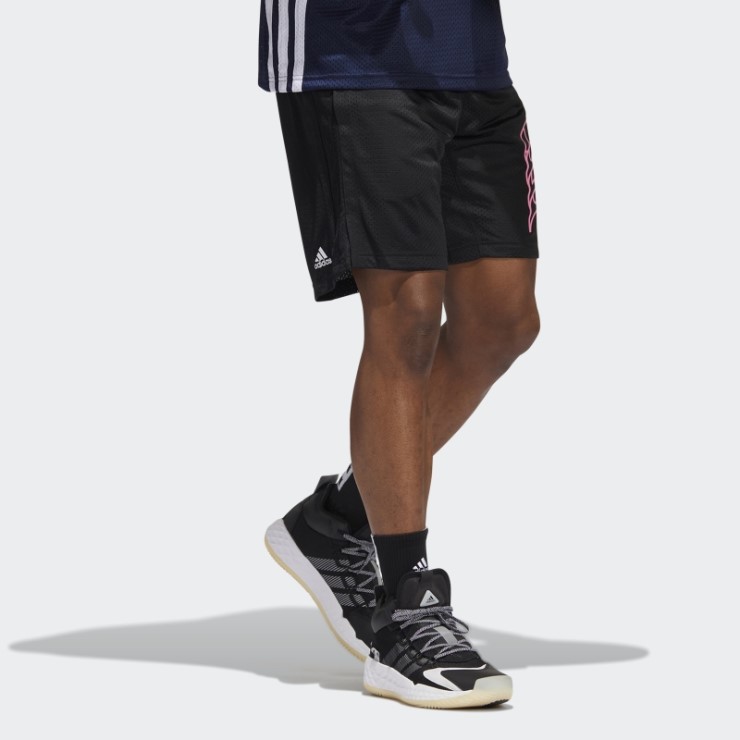 Pantalones Cortos Negros Adidas World Wide Hoops (género Neutral)