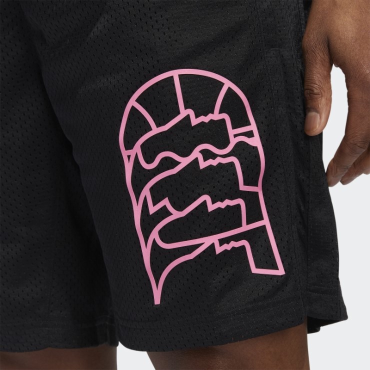 Pantalones Cortos Negros Adidas World Wide Hoops (género Neutral)