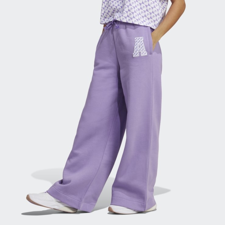 All Szn X Logomania Joggers Anchos Adidas Violeta