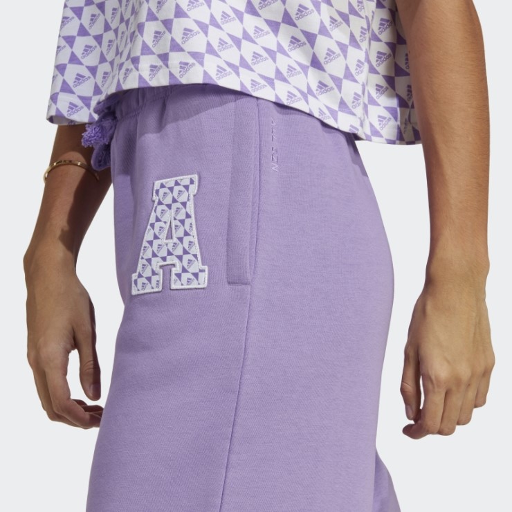 All Szn X Logomania Joggers Anchos Adidas Violeta