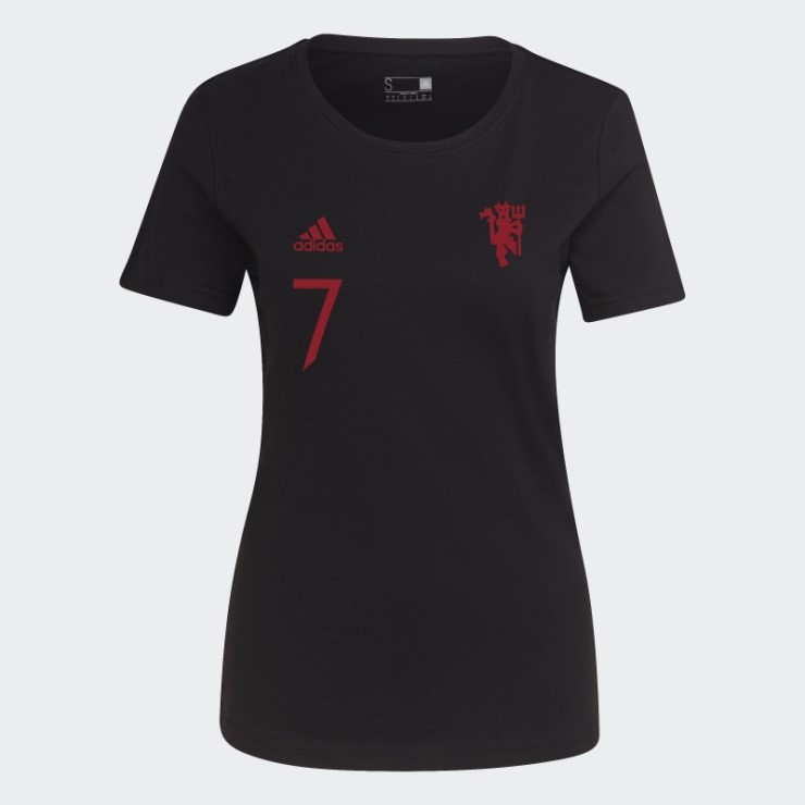 Adidas Manchester United Camiseta Gráfica Negra