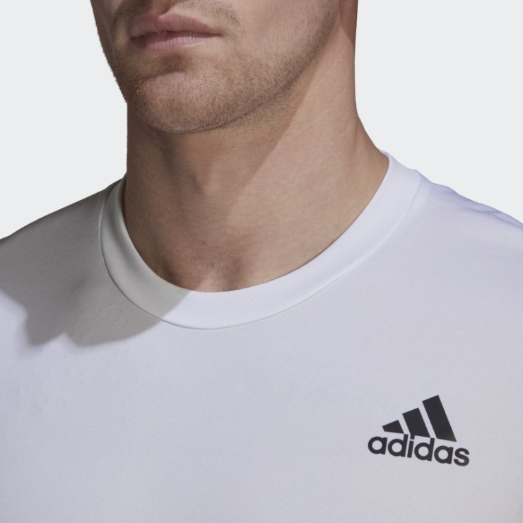 Adidas Camiseta Blanca De Entrenamiento Con Icono De Tren