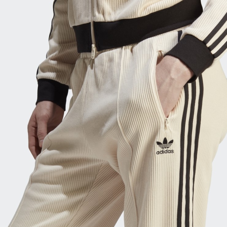 Pantalones De Chándal Adicolor Classics Waffle Beckenbauer Adidas Blanco