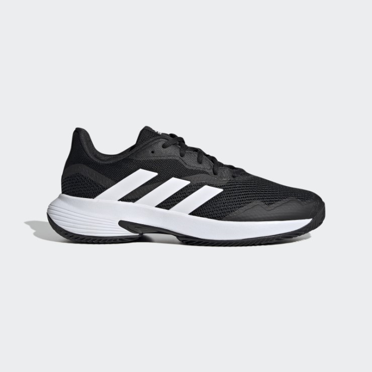 Negro Adidas Courtjam Control Tierra Batida Zapatillas De Tenis