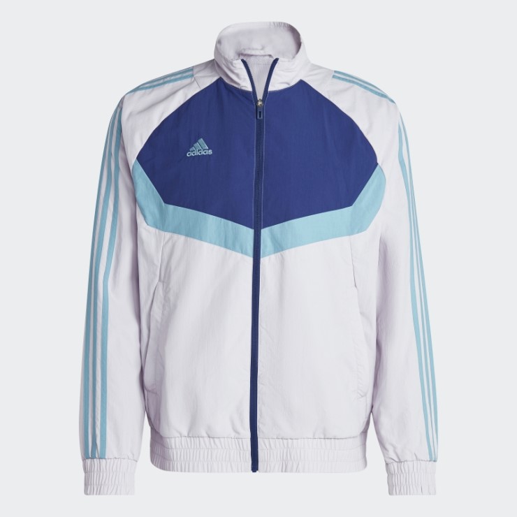 Hot Tiro Chaqueta Tejida Plata Amanecer Adidas