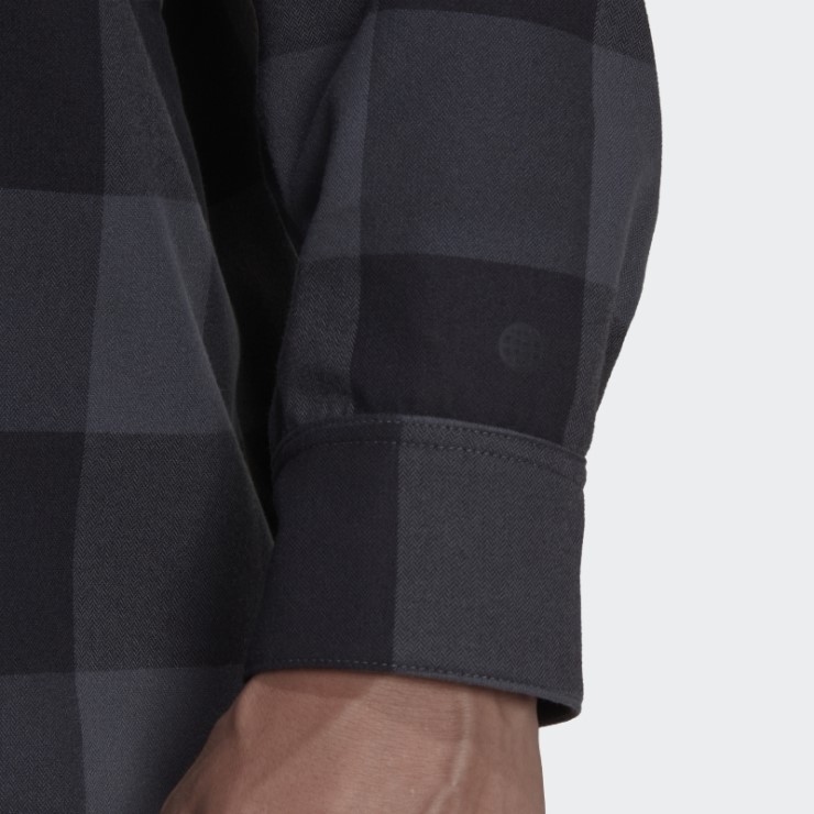 Camiseta De Manga Larga De Franela De La Marca Five Ten De Los Valientes (género Neutral) Adidas Gris