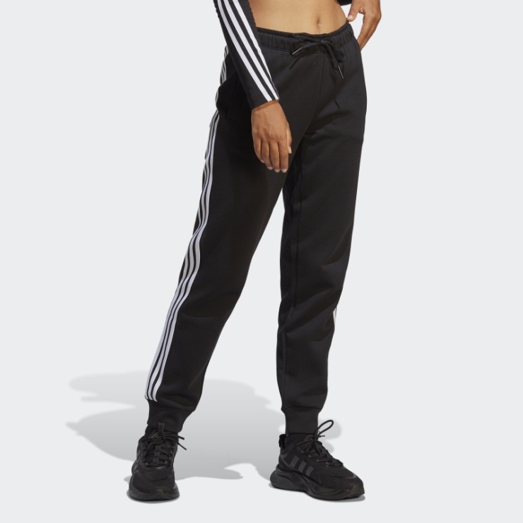 Pantalones Regulares De 3 Rayas De Iconos De Futuro Con Estilo Negro Adidas