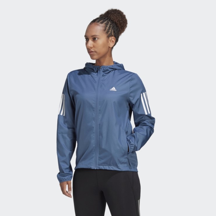Own The Run Cortavientos De Running Con Capucha Acero Adidas Fashion