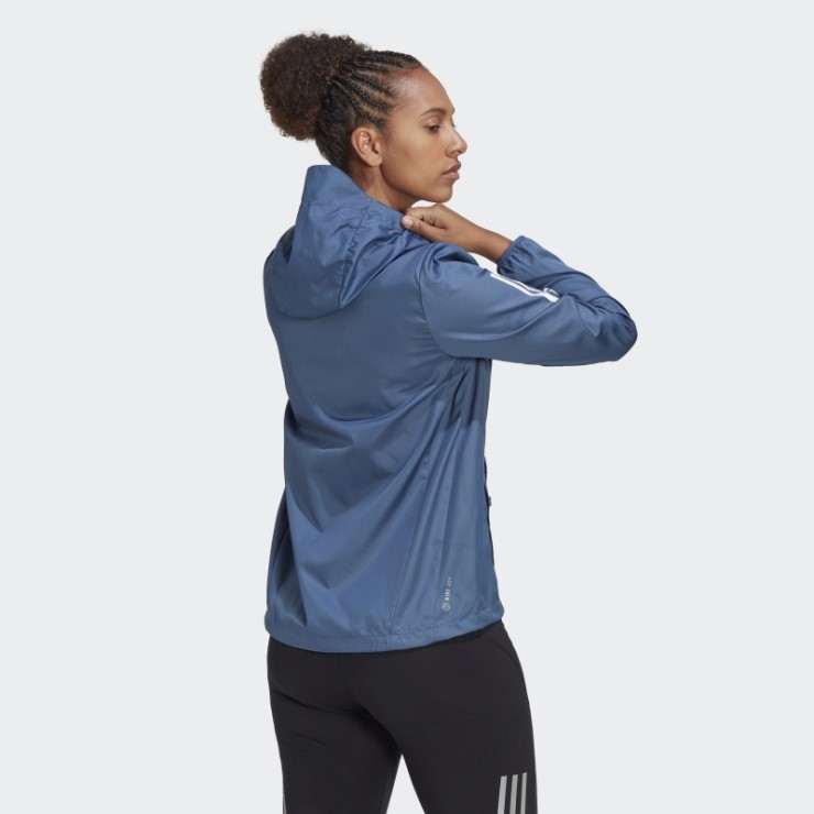 Own The Run Cortavientos De Running Con Capucha Acero Adidas Fashion
