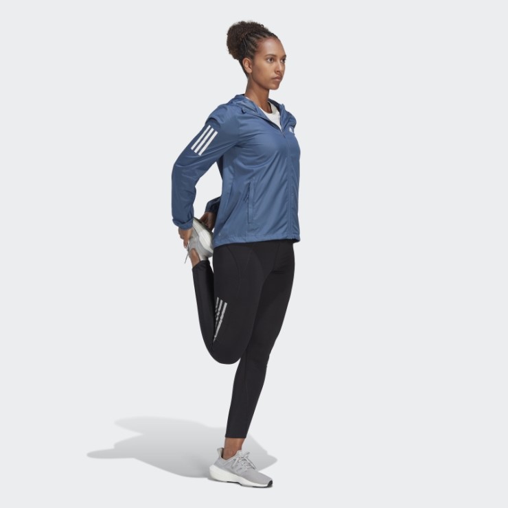 Own The Run Cortavientos De Running Con Capucha Acero Adidas Fashion
