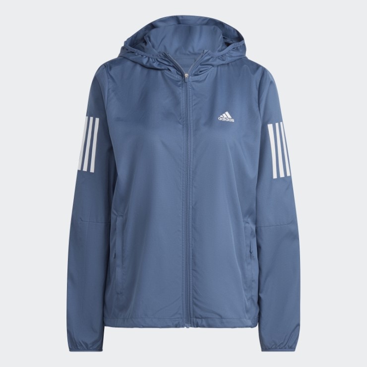 Own The Run Cortavientos De Running Con Capucha Acero Adidas Fashion