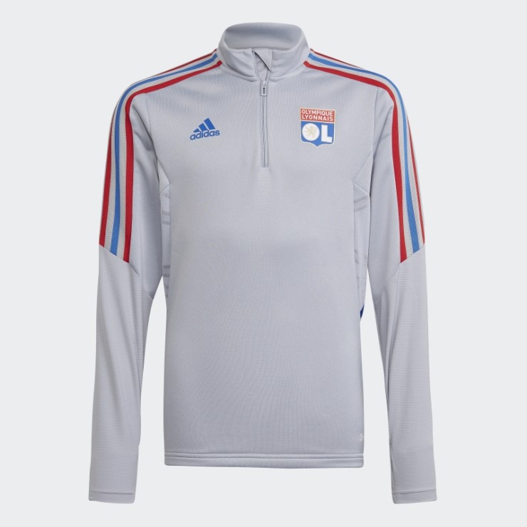 Camiseta De Entrenamiento Tiro 21 Del Olympique De Lyonnais Plata Adidas