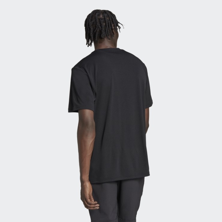 Camiseta De Entrenamiento Negra Adidas Train Essentials Made To Be Remade