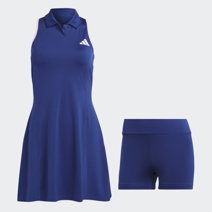 Vestido De Tenis Clubhouse Premium Clásico Adidas Victoria Azul