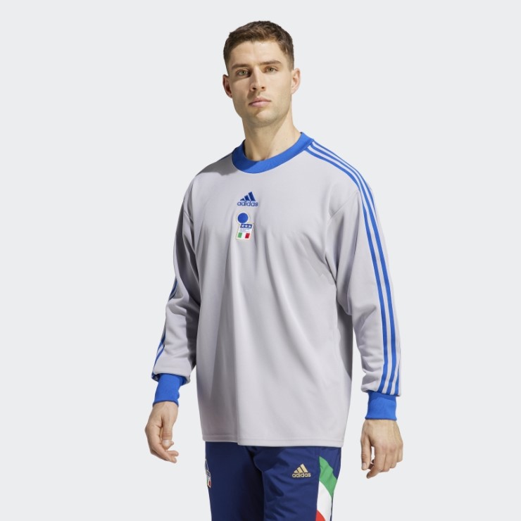 Camiseta De Portero Adidas Italy Icon Gris Gloria