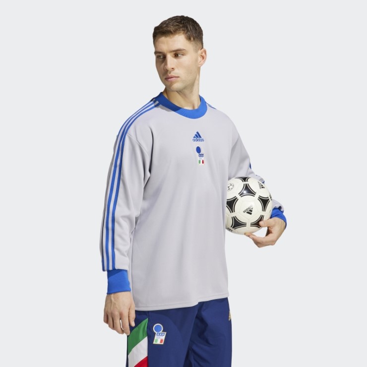 Camiseta De Portero Adidas Italy Icon Gris Gloria