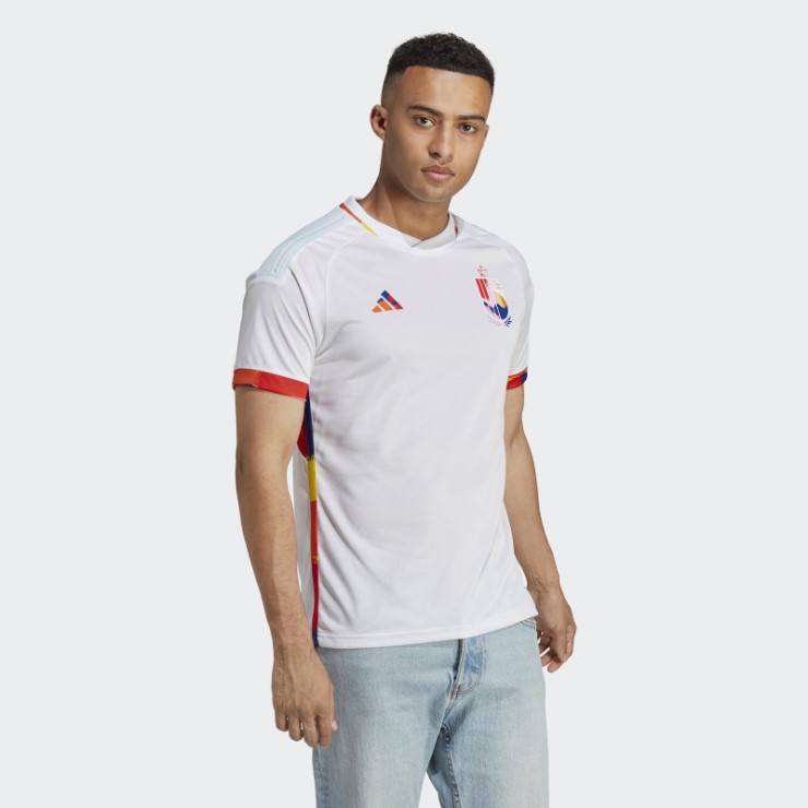 Camiseta Adidas Belgica 22 Segunda Equipacion Blanca
