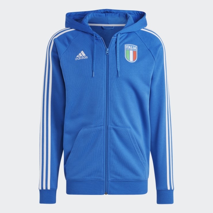 Sudadera Con Cremallera Completa Azul Adidas Italy