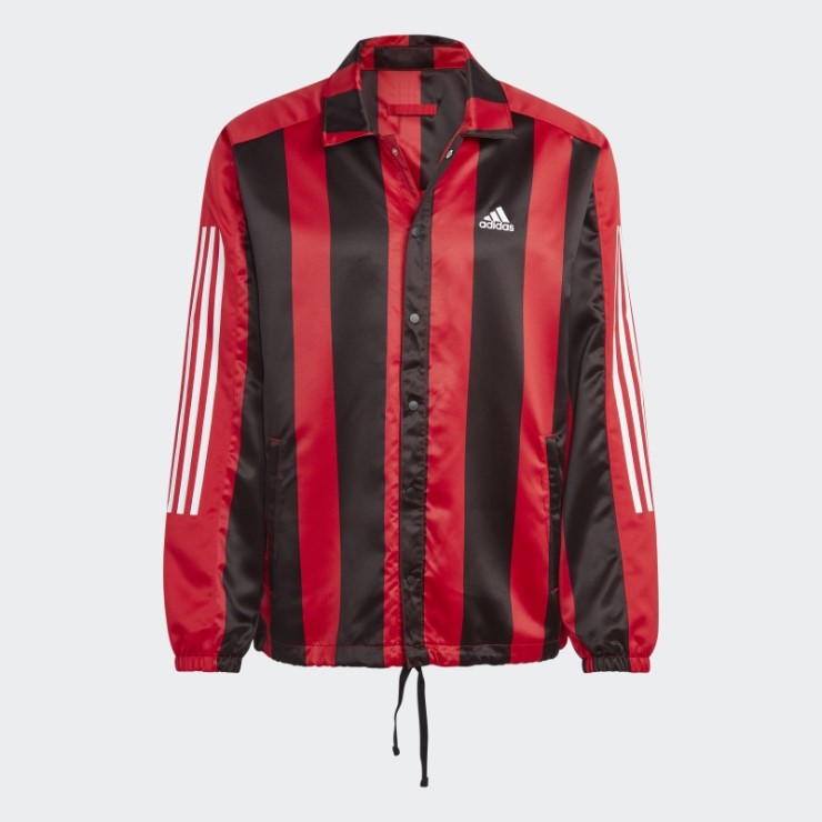 Chaqueta Entrenador Escarlata Satinada Adidas