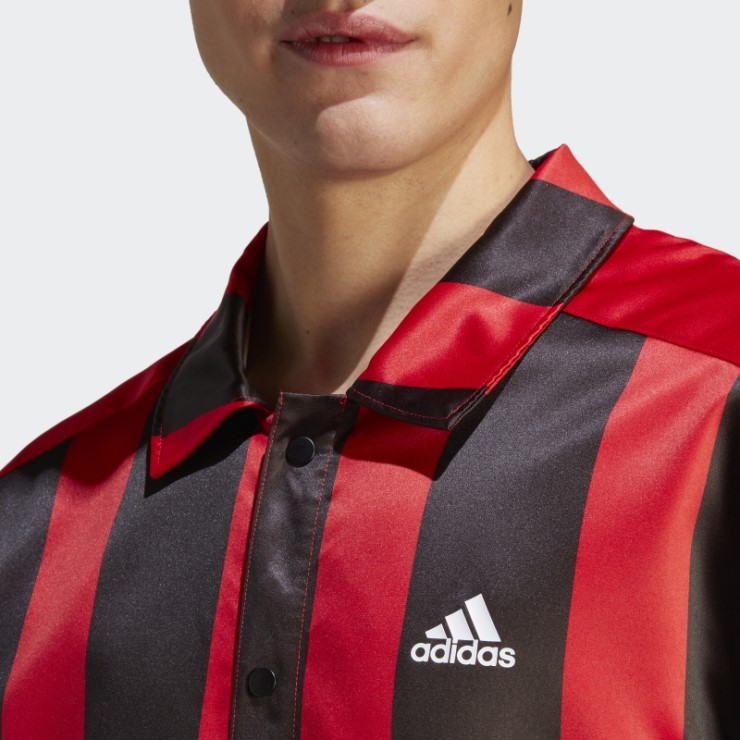 Chaqueta Entrenador Escarlata Satinada Adidas