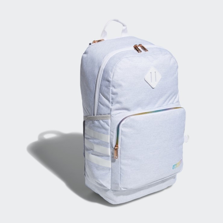 Mochila Gris Claro Clasica 3 Rayas Adidas