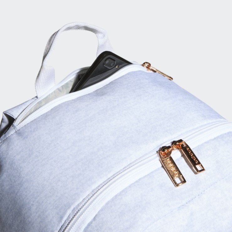 Mochila Gris Claro Clasica 3 Rayas Adidas