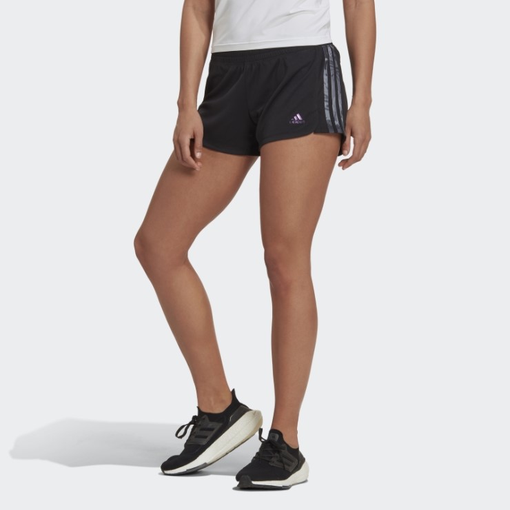 Negro Adidas Aeroready Hecho Para Entrenar Shorts Florales Pacer