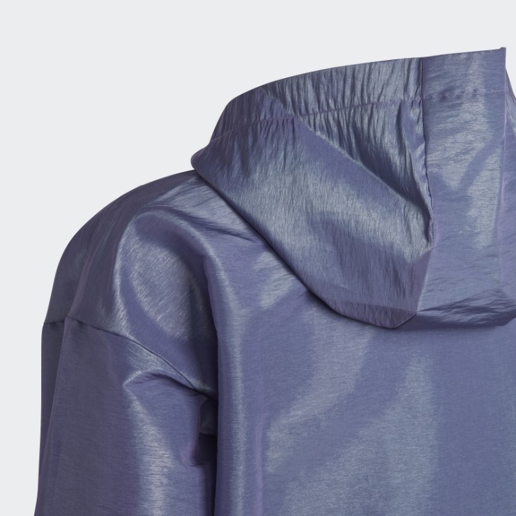 Top De Chándal Con Capucha Y Media Cremallera Tejido De Ajuste Holgado Adidas Dance Plateado