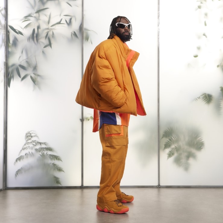 Chaqueta Acolchada De Nailon Ligero Naranja Adidas Focus (todos Los Géneros)