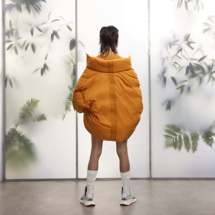 Chaqueta Acolchada De Nailon Ligero Naranja Adidas Focus (todos Los Géneros)