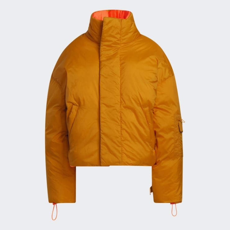 Chaqueta Acolchada De Nailon Ligero Naranja Adidas Focus (todos Los Géneros)