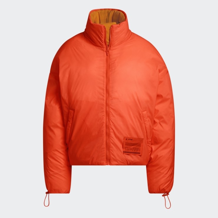 Chaqueta Acolchada De Nailon Ligero Naranja Adidas Focus (todos Los Géneros)