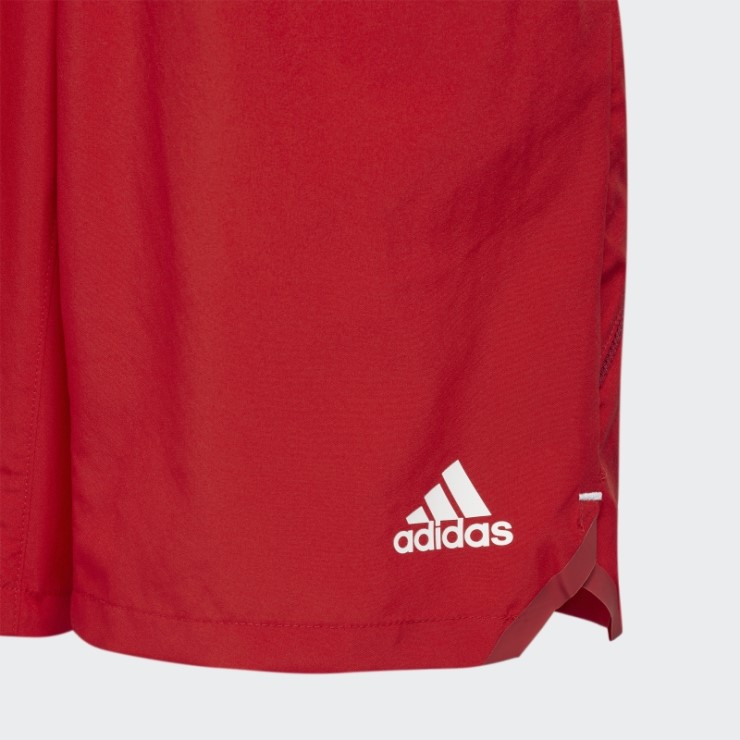 Rojo Adidas Donovan Mitchell D.o.n. Número 4 Pantalones Cortos