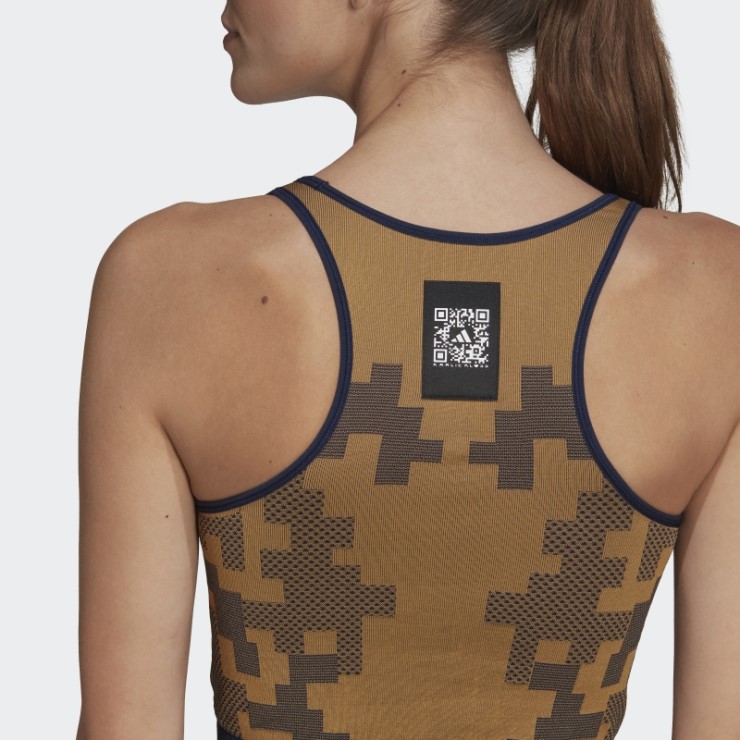 Adidas X Karlie Kloss Top De Punto A Capas Sin Costuras Mesa