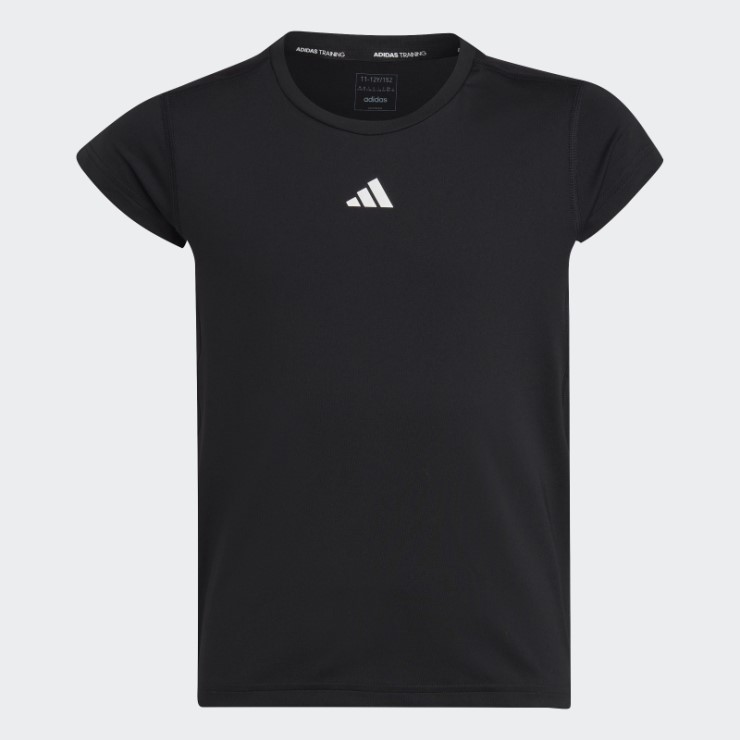 Camiseta Negra Adidas Aeroready 3 Rayas