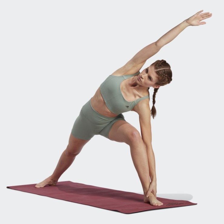 Sujetador De Sujeción Media Coreflow Plateado Verde Adidas