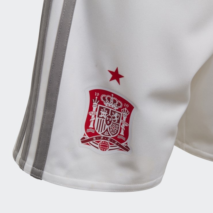 Mini Equipacion Adidas España Segunda Equipacion Blanca