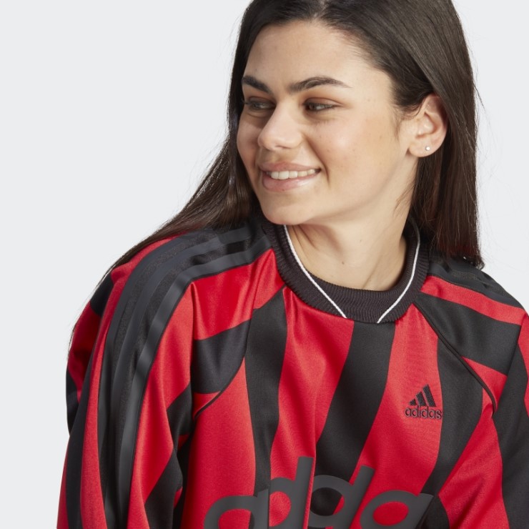 Adidas Jersey Manga Larga Jacquard Negro