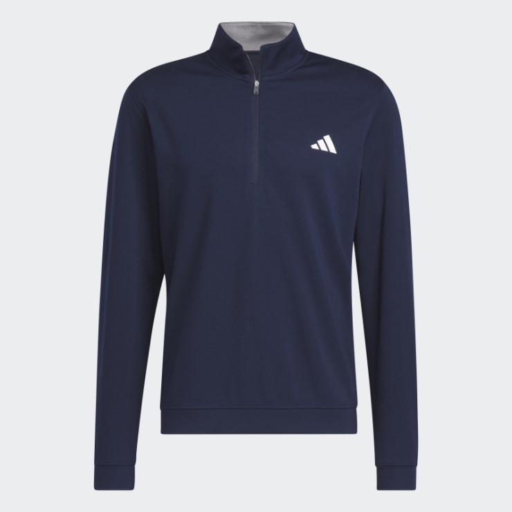 Sudadera Azul Marino Elevada Con Cremallera De 1/4 Adidas