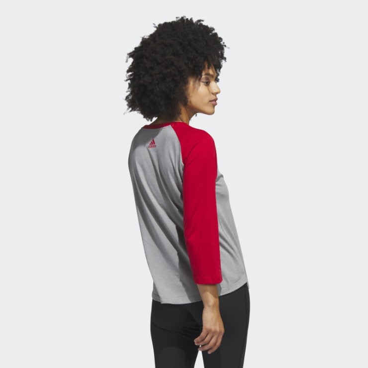 Adidas Core Scarlet Knights Camiseta De Béisbol De Manga 3/4