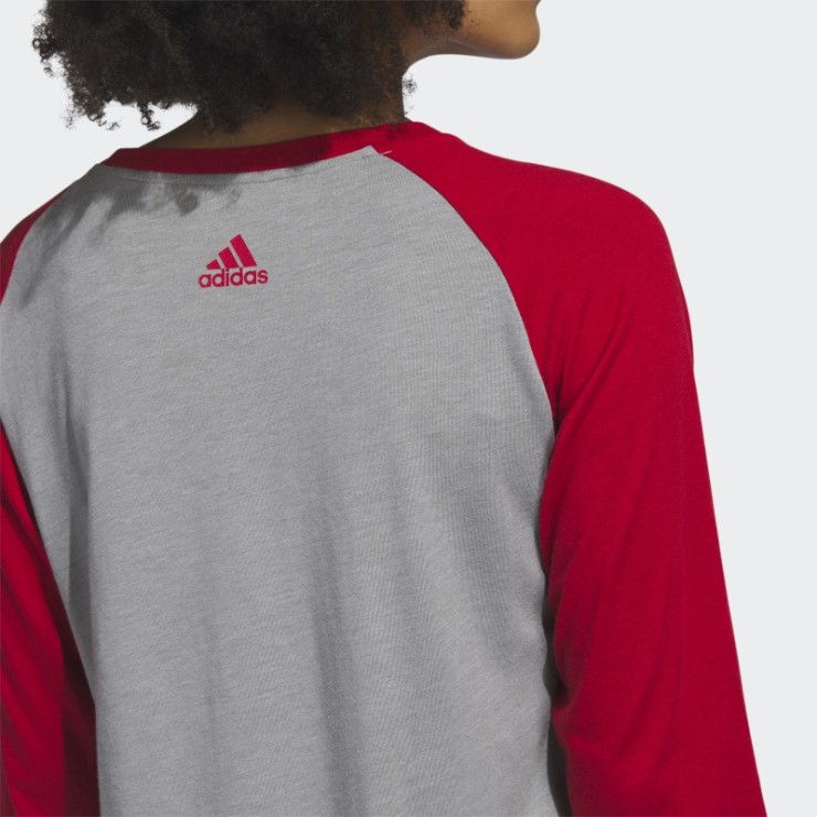 Adidas Core Scarlet Knights Camiseta De Béisbol De Manga 3/4