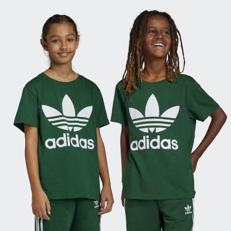 Moda Adidas Trefoil Camiseta Verde Oscuro